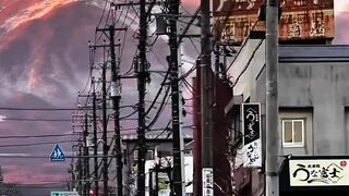 Beautiful street view in Japan