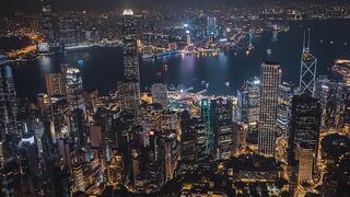 The beauty of the night over the city
