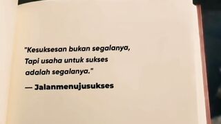 Usaha untuk sukses adalah segalanya
