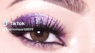 New Trendy Purple Eyes Makeover