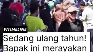 moment ULTAH dengan berbagi kebahagian dengan orang sekitarnya