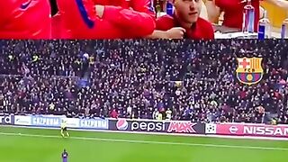 Reaction to sergi Roberto goal