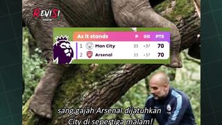 Sang gajah Arsenal disalip City di sepertiga malam ????????