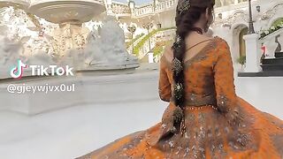 Beautiful Kashees Bridal Orange Lengha Design