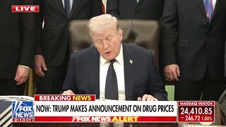 BREAKING: President Trump signs off on the "largest drop in prescription drug prices in the history of the United States of America."