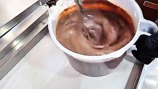 Korean Street Food Satisfying Ice Plate Cube Ice Cream Making #streetfood #koreanfood #foodie.mp4