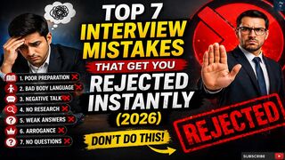 Job Interview Top 7Mistakes That Get You Rejected Instantly