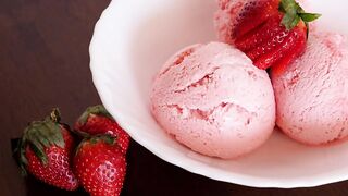 Strawberry Ice Cream Recipe using only 3 ingredients - no colour no preservative Homemade Ice Cream.mp4