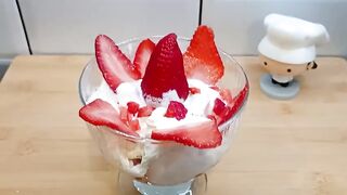 Easy Homemade Strawberry Ice Cream with cream Recipe (Only 3-Ingredients)#ytvideos.mp4