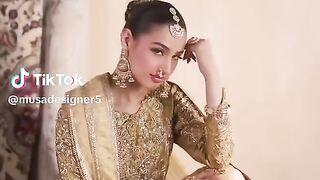 Latest Beautiful Golden Bridal Dress