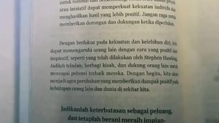 jadikanlah keterbatasan sebagai peluang untuk tetap berani meraih impian