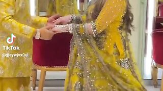 Kashees Mehndi Couple Compelet Look