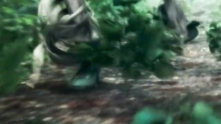 Monster chases the kid in the forest. | It – Welcome to Derry