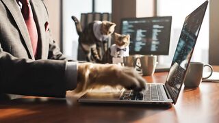 POV: When the boss is a dog but still more productive than you