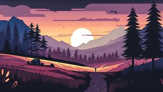 The beautiful landscape
