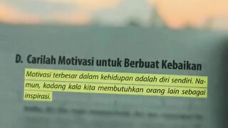 motivasi terbesar dalam kehidupan adalah diri sendiri