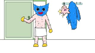 FNF x Squid Game x Poppy Playtime Huggy Wuggy / If Huggy takes a bath..Huggy x Kissy Missy x Oswald