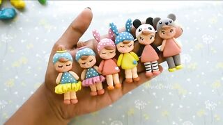 Clay doll making at home from clay