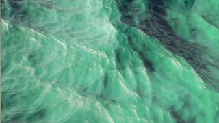 Amazing transparent water waving|4k view