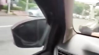 Stunt driving on the extreme fast car