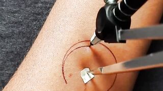 Sagittarius Tattoo Design on Wrist | Black Gel Pen Art