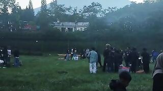 Cuaca yang lumayan mendung