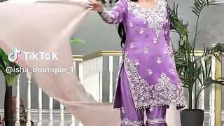 Purple Stylish Fancy dress Idea