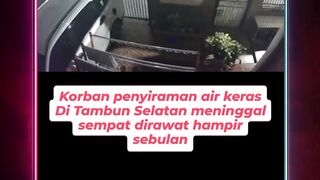 Kabar duka datang dari kasus penyiraman air keras