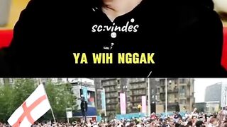 Di Inggris Suporternya gak berani rusuh di negaranya #sepakbola #coachjustin