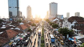aerial view of the city