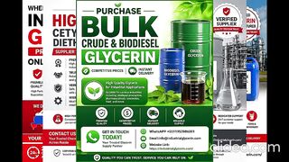 Purchase bulk crude and biodiesel glycerin at competitive prices with fast, reliable delivery across Russia.