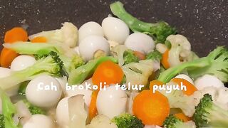 Menu Sat-Set Bergizi: Cah Brokoli Telur Puyuh!Tumis Sayur Andalan Keluarga, Praktis Banget!