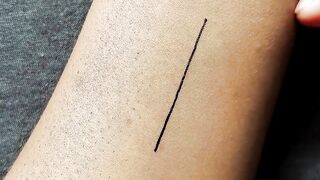 Stunning Arrow???? Wrist Tattoo Idea for only girls | Black & Red Gel Pen Art