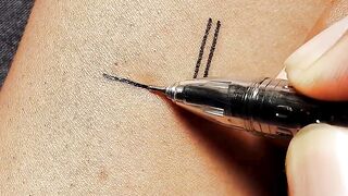 Avicii Inspired Wrist Art | Gel Pen Design