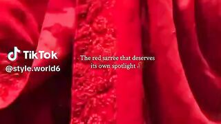 Gorgeous Red Sari Design