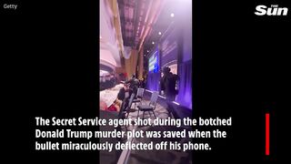 BREAKING! Bullet that hit Trump agent was deflected by his PHONE - as cops probe ‘missed warning signs
