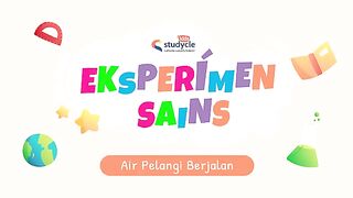 Air Pelangi Berjalan | Eksperimen Sains | Percobaan Air Warna Warni | Aktivitas Anak di Rumah