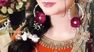 Beautiful Mehndi Bridal Compelet Look 3