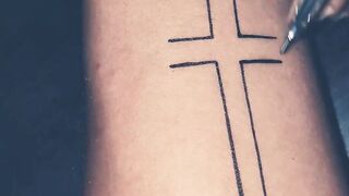 cross ???? tattoo