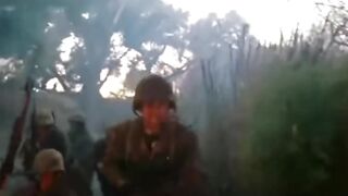 Brave Soldiers fighting in the swamp