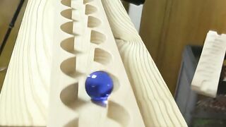 Marble Run – Little Carpenter Wooden Slope Quadrilla HABA Large Circle 2025-102 #marblerun #marblesrace #marble