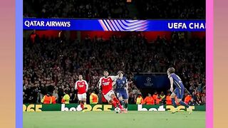 Cuplikan Gol Gabriel Martinelli di Emirates Stadium.