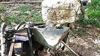 Cara naikan getah ke motor