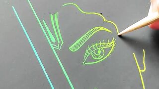 Wow ???????? krishna drawing on magic scratch book.