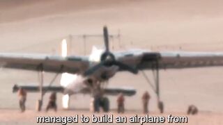 They used scrap parts of the plane to fly out of the desert