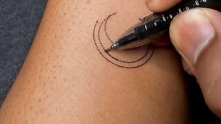Trident ???? moon ???? and heart ❤️ meaningful Hinduism tattoo idea