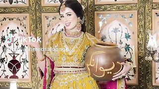 Beautiful Mehndi Bridal Compelet Look 4