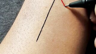 F1 Racing ????️ Logo Temporary Tattoo _ Wrist Tattoo using Black & Red Gel Pen
