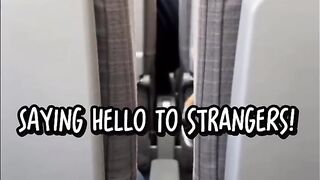 Saying hello to strangers!