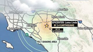 EARTHQUAKE SHAKES SOUTHERN CALIFORNIA — PEOPLE FELT IT MILES AWAY